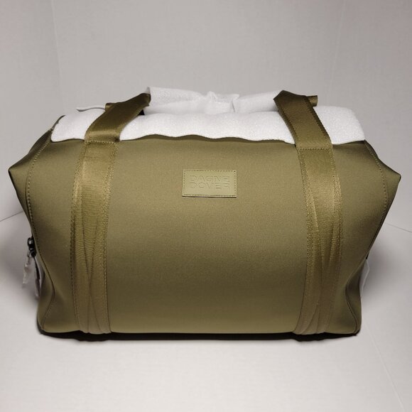 Dagne Dover Landon Neoprene Carryall Bag in Dark Moss, XL - Picture 1 of 14